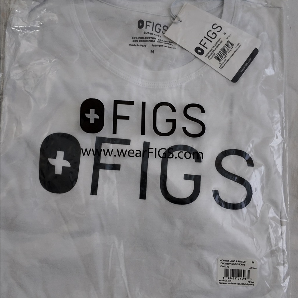 Figs Women's Long Sleeve Tee - White